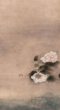  ancien - ombre dans l’eau de Lotus ancienne Chine à l’encre